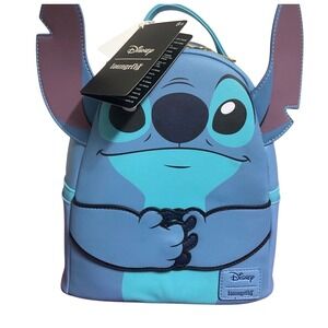 Disney Loungefly Stitch Holding‎ Hands Mini Backpack New With Tags